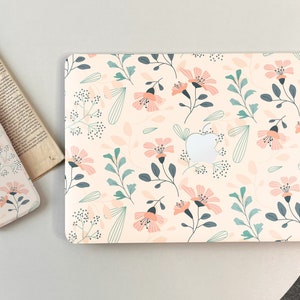 Retro Flower Floral Print Hard Case for Macbook Air 11/13 New Pro 13/14/15/16 2008-2021 Idea Gift Unique Laptop Case