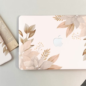 Retro Leaf Floral Flower Hard Case for Macbook Air 11/13 New Pro 13/14/15/16 2008-2021 Idea Gift Unique Laptop Case