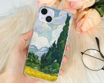 Van Gogh Oil Painting iPhone case Cover for iPhone 15 14 13 12 11 Max Pro Xr Mini, Pro 14 13 12 11 XR, 8+, 7Plus Iconic Painting Phone Case