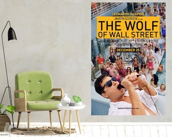 24x36 2013 - DiCaprio Jonah Hill Movie Poster The Wolf of Wall Street