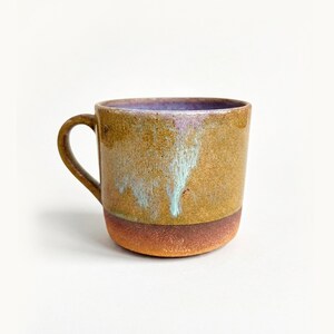 Handgefertigte Steinzeug-Tasse | Erdtöne, Tropfglasur-Finish