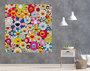 TAKASHI MURAKAMI Canvas Art Print 24/"x24/"