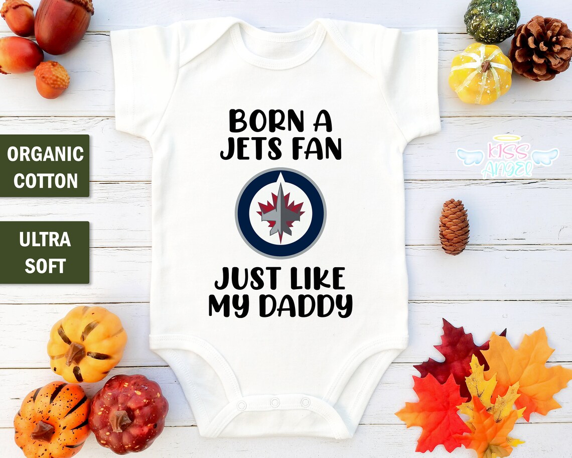 Winnipeg Jets Baby Outfit Born a Jets Fan Winnipeg Jets Baby Etsy