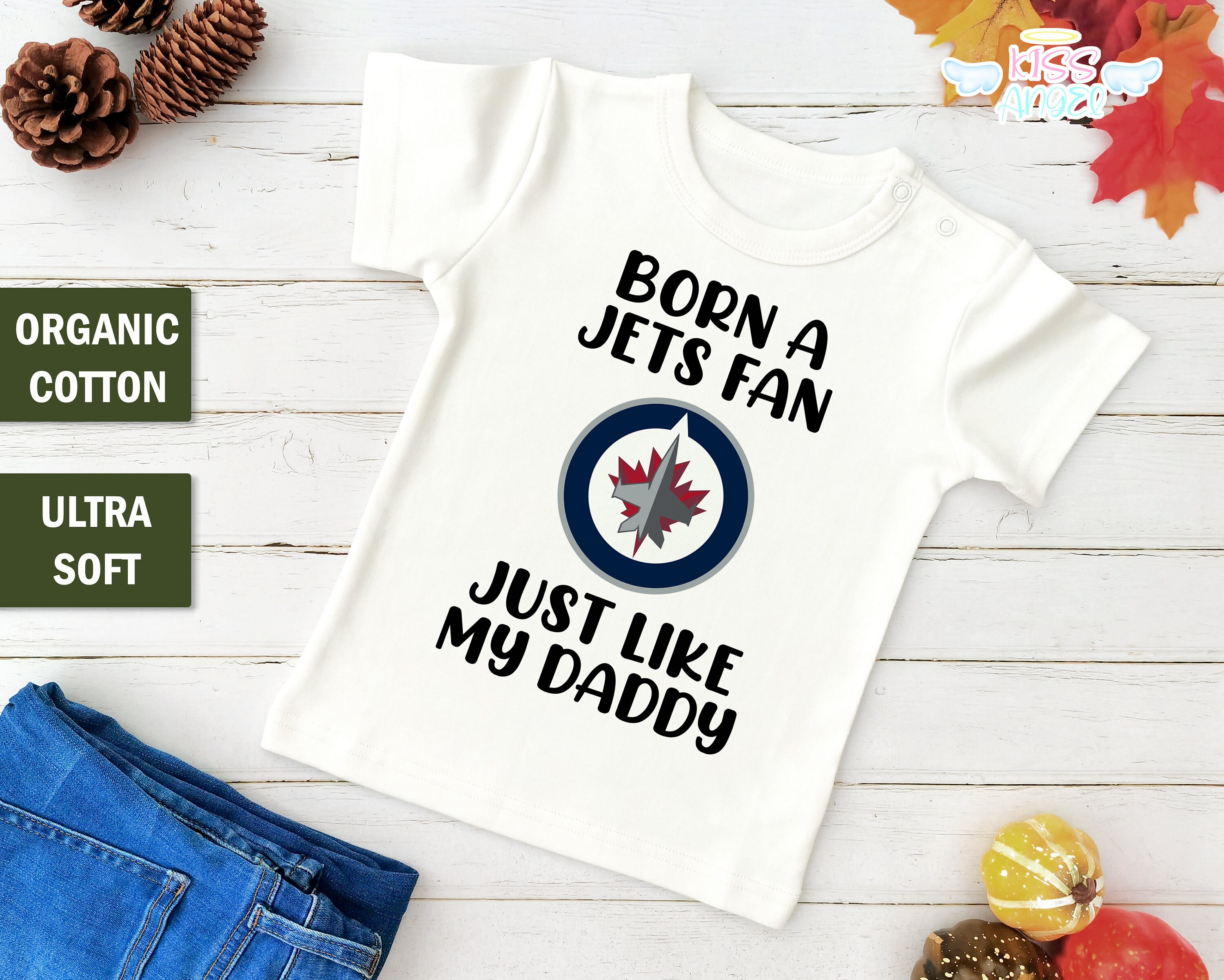 Winnipeg Jets Baby Outfit Born a Jets Fan Winnipeg Jets Baby Etsy