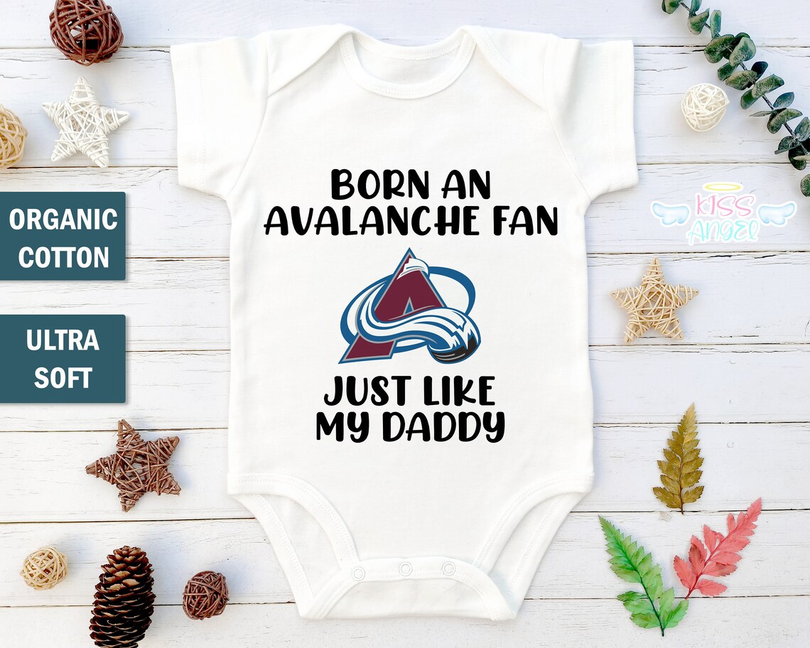 Colorado Avalanche Baby Outfit Born a Avalanche Fan Etsy