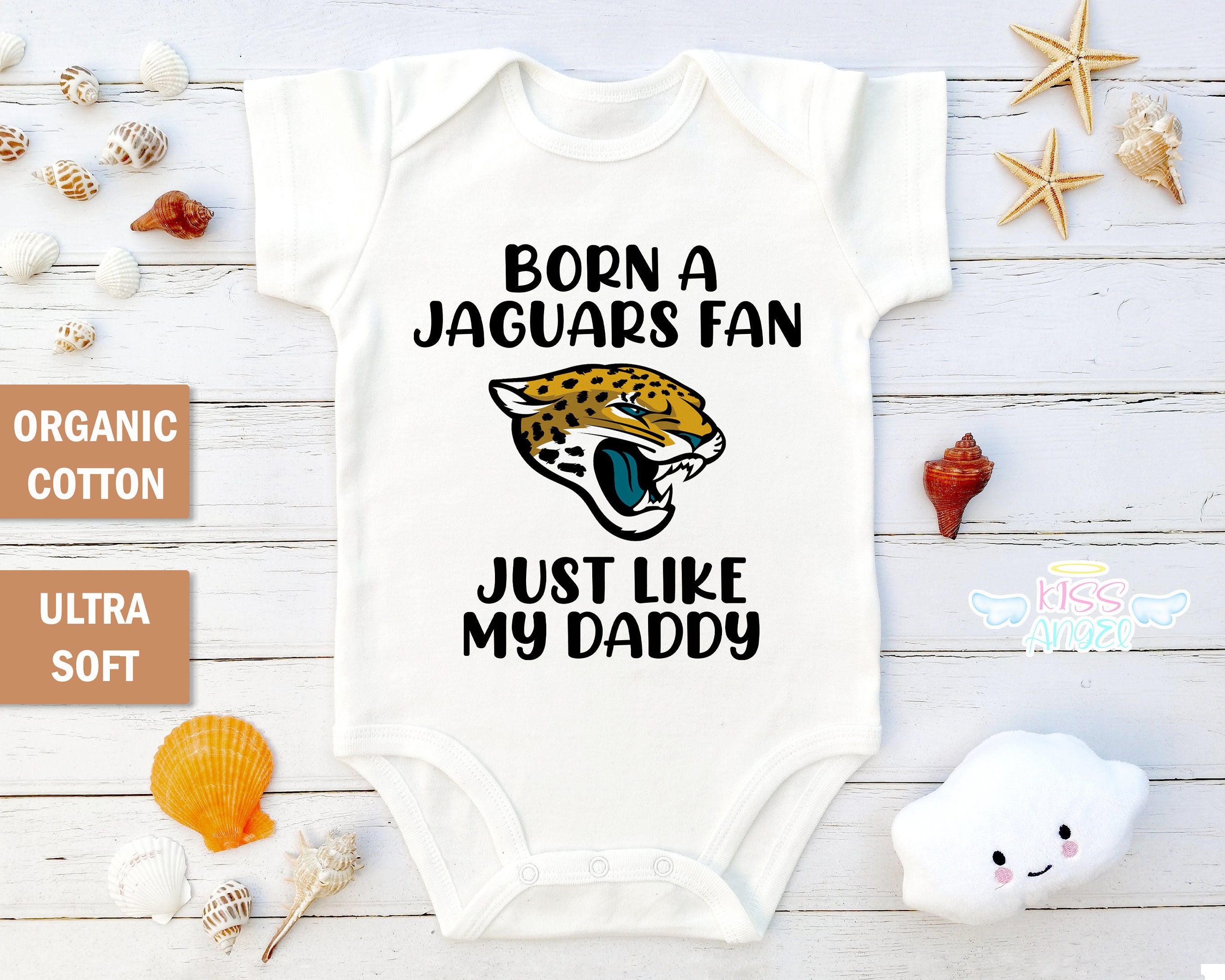 Born A Jaguars Fan Jacksonville Jaguars Baby Outfit Jaguars Etsy