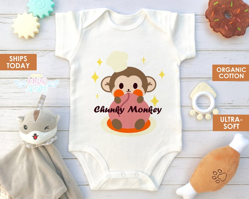 Chunky Monkey Baby Boy Clothes Organic Baby Clothes Cute Etsy
