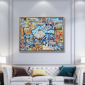 Downtown Memphis Fine Art Luster Print