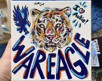 Auburn Tiger Fine Art Matte Print FAN ART