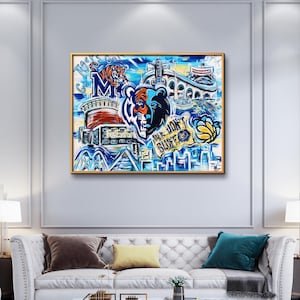 Memphis Sports Grizzlies/Tigers Fine Art Luster Print