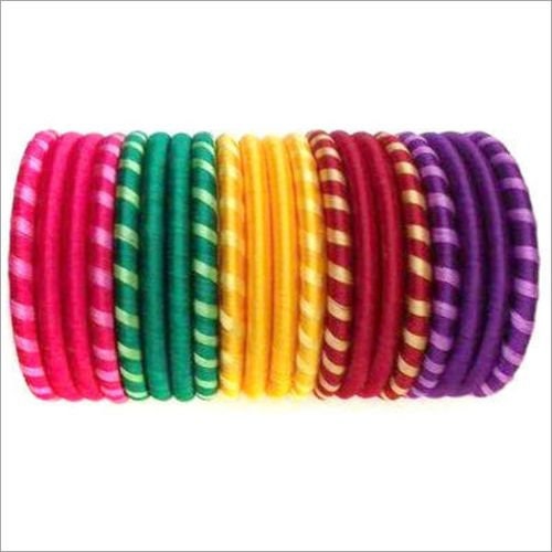 Plain silk thread on sale bangles