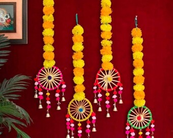 Marigold Flower Garland Strings: Diwali Christmas Wedding Decor