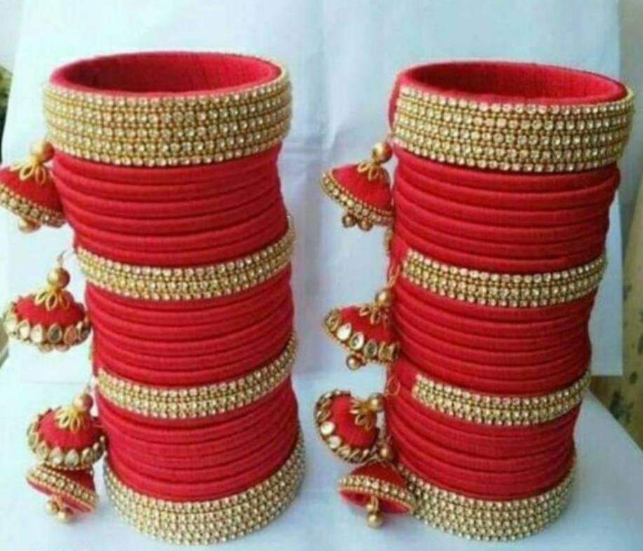 Silk thread chura bangles discount