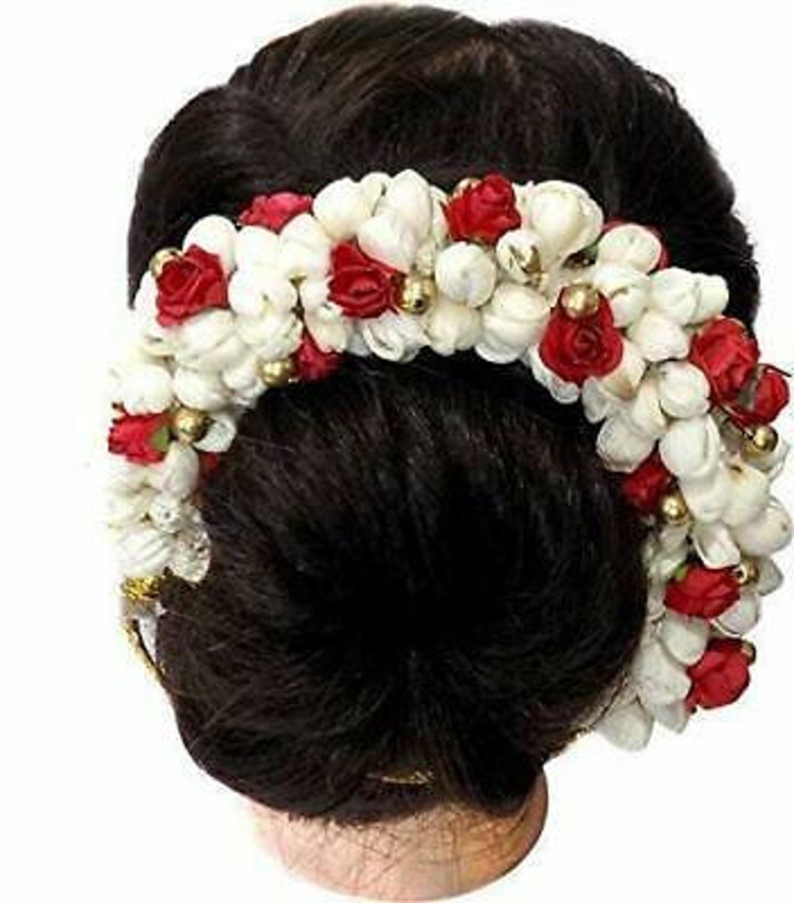 Hair accessories Multicolor Gajra Artificial Flower Jewelry Etsy