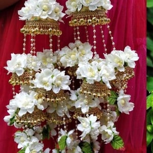 White Flower Kalira: Handmade Bridal Wedding Jewelry
