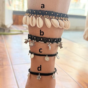 Macrame anklets