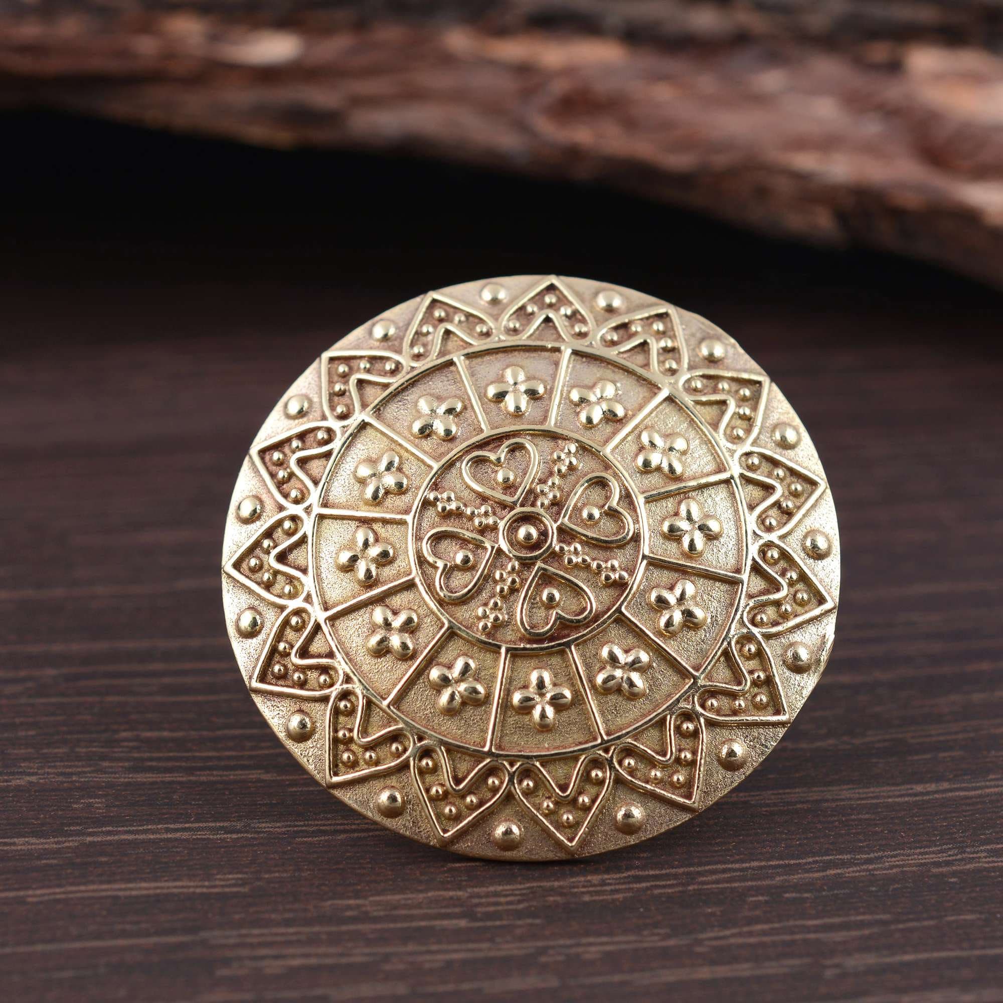 桃蓮玉✨現品のみ‼️魅惑の七変化魔術曼荼羅リング✨ 風水曼荼羅 金運・開運 (ラインストーンデコアート) | 工藤沙美