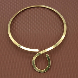 Brass Ethnic Chocker || Torque Necklace || Viking Necklace || Tribal Necklace || Ethnic Torque || Minimaliste Chocker