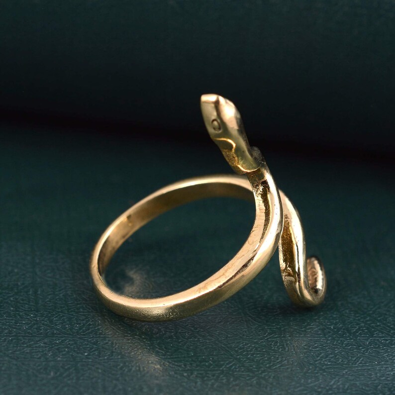 Brass Snake Ring main image 0