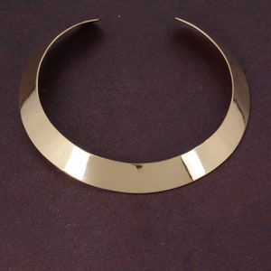 Gold choker, tribal choker, ethnic choker, collar necklace, statement choker neck cuff choker, Choker for jewelry making, Brass choker