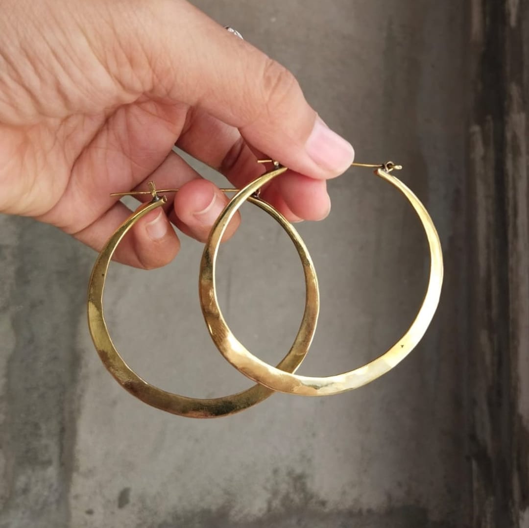 Brass earrings