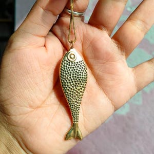 Gold Fish Charms, Gold Fish Pendants, fish Charm Bracelet Necklaces for Jewelry Handmade Necklace gift for her