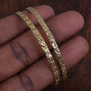 Gold Bangle, Indian Gold Bangle, Gold Bracelet, Bangle, Gold Filled Bracelet, Women Gold Bangle, Stacking Bangle, Gift For Her