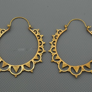 Boho earrings African earrings hoop earrings bohemian jewelry, ethnic earrings, dainty big hoop earrings, gift for her