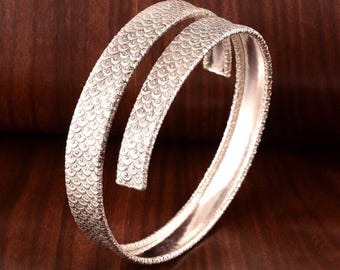 Gold Bicep Cuff Bracelet, Double Upper Arm Cuff , Spiral Gold Bicep Cuff Bracelet, Double Upper Arm Cuff , Spiral