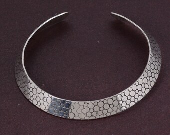 Brass Ethnic Torque Necklace: Viking Tribal Choker
