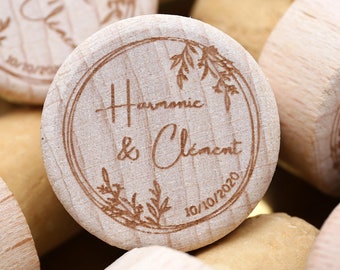 Custom Cork bottle stoppers, Wine stoppers,Wedding favors,Personalized modern bottle stoppers, Crok Guestbook, Vineyard wedding favors
