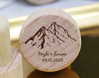 Custom Cork bottle stoppers, Wine stoppers,Wedding favors,Personalized modern bottle stoppers, Crok Guestbook, Vineyard wedding favors