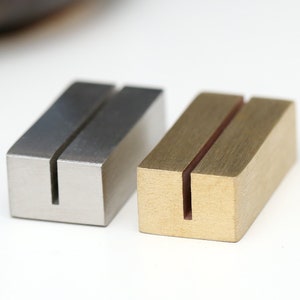 30mmx15mm Brass stainless steel card holder,card photo holder, Brass Name Tag Holders,  Table Number Holders, Invitation Stands