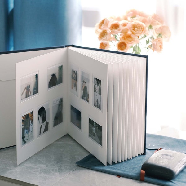 Free Custom Instax Photo Album, Large Capability Instax Album, Writable Scrapbook Album fpr Instax Mini Films, Wedding Album, Memory Album