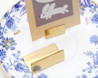 Brass stainless steel card holder, card photo holder, Brass Name Tag Clips, Table Number Holders, Invitation Stands