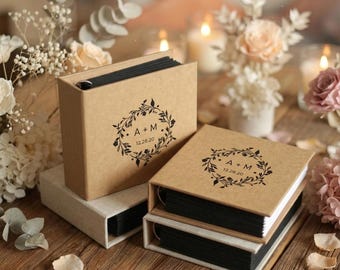 Custom Kraft Album for 3 inch Instax Photos,  Instax Mini Album,Memory Photo Album, Cloth Photo album, Wedding album for photo