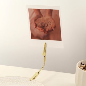 Clips de acero inoxidable para tarjetas, portaetiquetas para bodas, soporte para tarjetas con nombre grabado personalizado, decoración para bodas, soporte para postales.