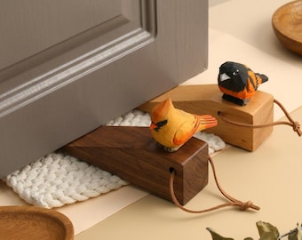 Walnut Wooden Door Stopper, Handmade Door Wedges, Furniture Door Stopper, Furniture Decor, Creative Animal Wooden Door Stoppers,