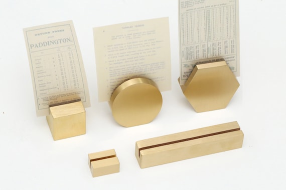 Brass card holder discount