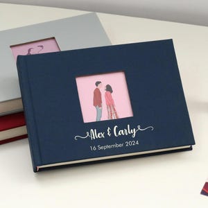 Álbum de fotos personalizado para filme Instax quadrado, álbum para 48 fotos, álbum de fotos de 10 cm (4 polegadas), álbum de fotos para anotações, álbum de fotos de casamento.