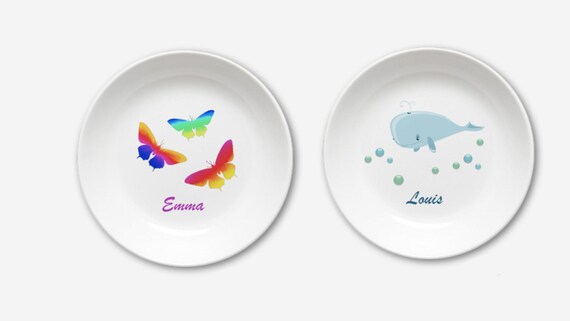 personalized children's plate sets