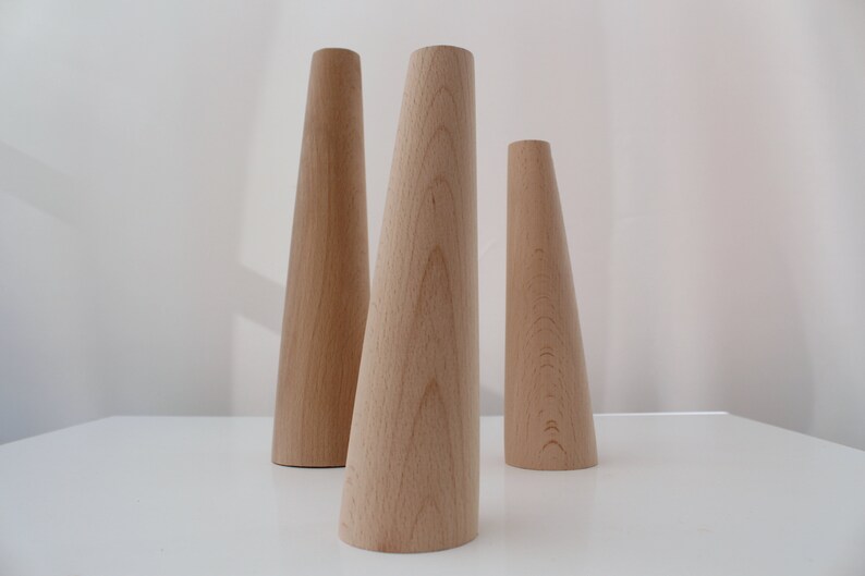 4x Tapered Angled Wooden Sofa Legs Furniture Handmade Etsy