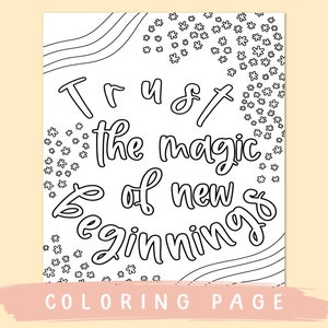 Printable coloring pages, quote coloring page, coloring for adults, coloring for kids, motivational quotes printable, affirmation coloring