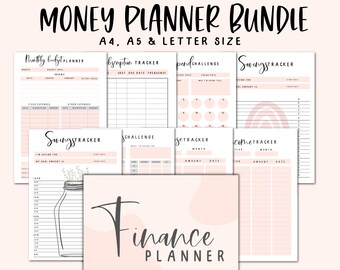 2025 FINANCE PLANNER, budget planner, money planner, subscription tracker, expense tracker, printable planner bundle, money saving planner