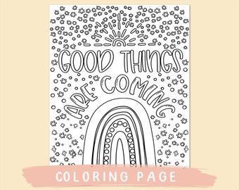Printable coloring pages, quote coloring page, coloring for adults, coloring for kids, motivational quotes printable, affirmation coloring