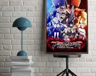 Black Clover poster wall art home decoration photo print 24/" x 36/"