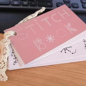 Mini Stickbuch für Anfänger | Karten nähen | Geschenk für Sie, Mutter, Oma | StitchBuddy|Nähbuch| Selbsthilfe DIY| Kostenloser Versand