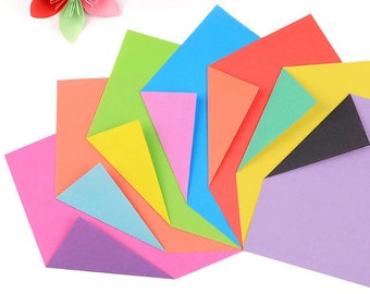 Two-tone Origami Paper, Square Folding 24pc Multi Color/pack