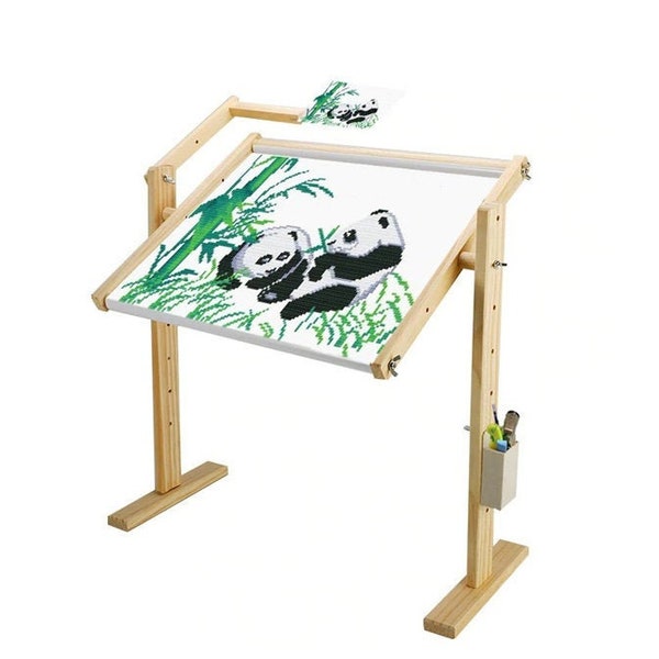 Professional Embroidery Table & Lap Stand |Rotatable, Fully Adjustable Frame|Cross Stitch Embroidery Stand| Needlework Stand |Free Shipping