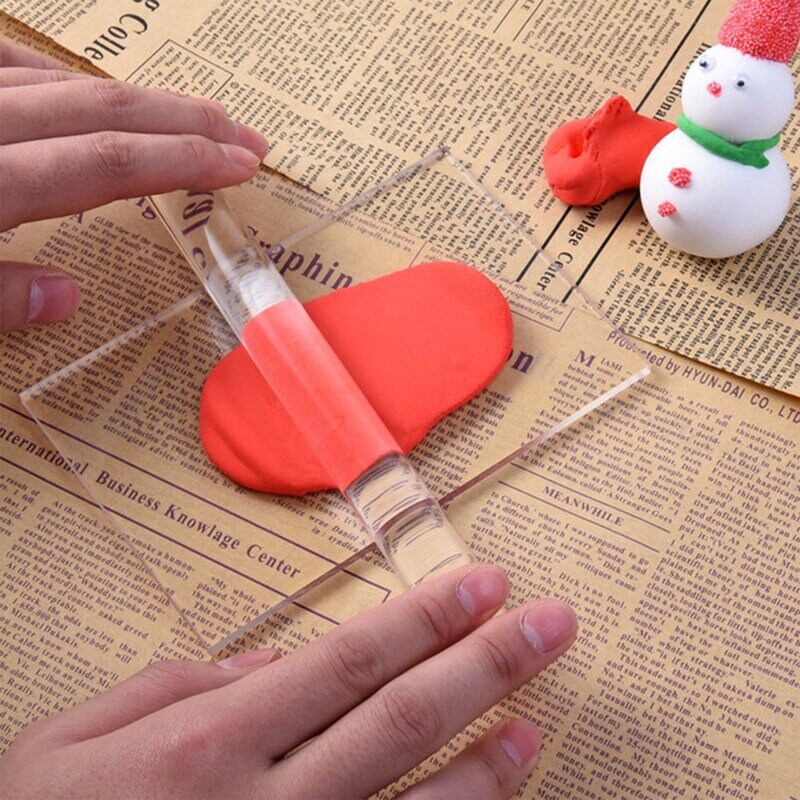 Brayer Rolling Pin Polymer Clay Stamping Acrylic Roller with